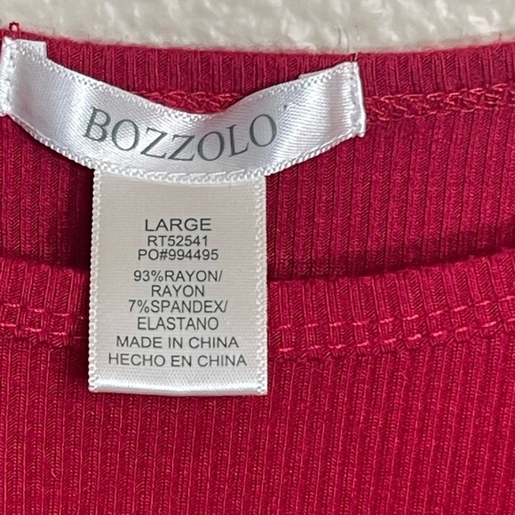 Red Ribbed Women's Crop Top Large - Picture 2 of 3